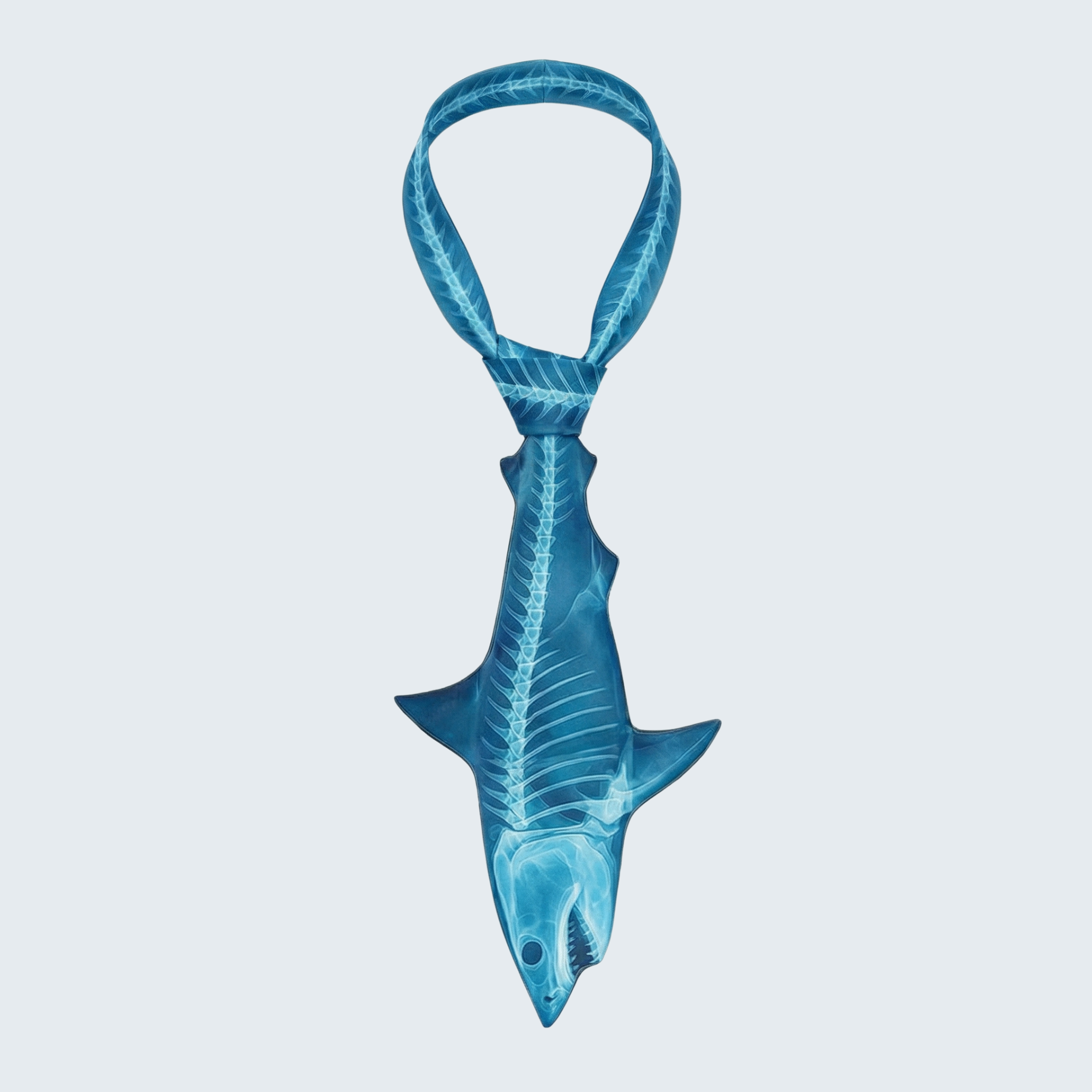 EdwardTrend© X-ray Blue Shark Tie